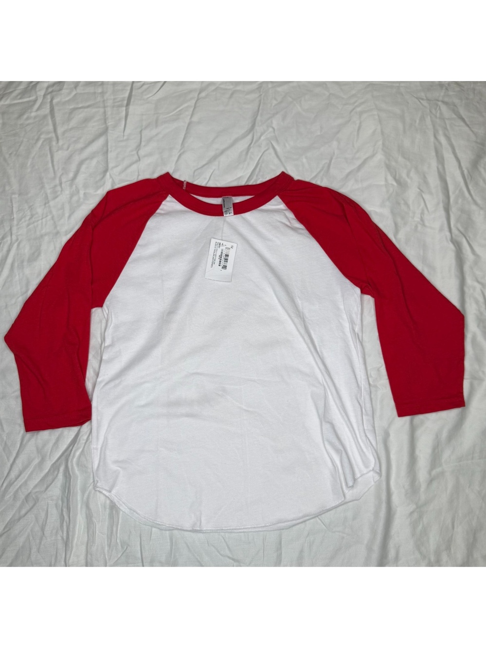 American Apparel Classic 3/4 Sleeve Poly Cotton Raglan Tee